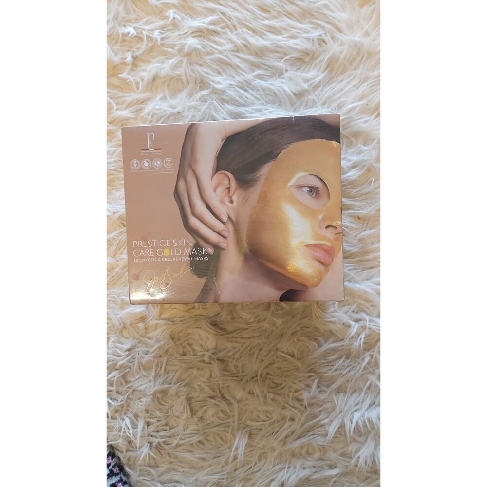 2in1 PRESTIGE SKIN CARE GOLD FACE MASK | 16 OXYGEN & CELL RENEWAL MASKS - Picture 4 of 4